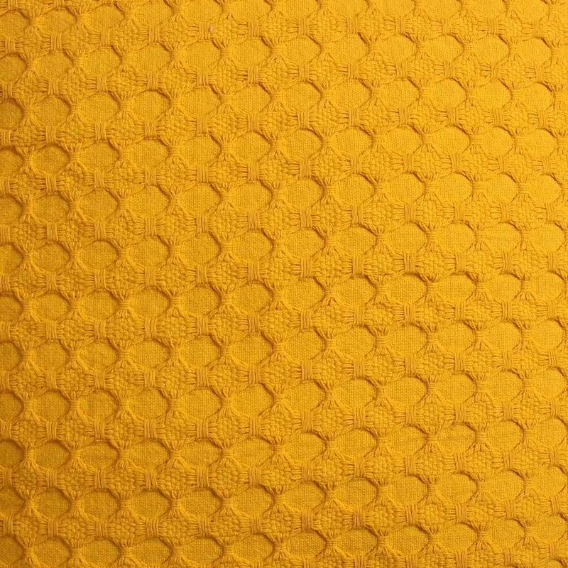 Florence Sunset Solid Cotton Cushion Cover (Yellow) - Set Of Two media 4