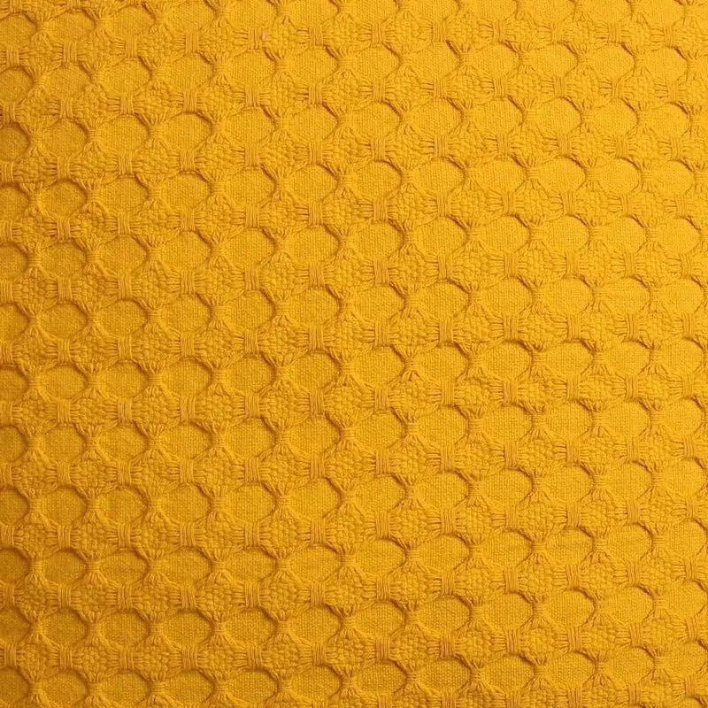 Florence Sunset Solid Cotton Cushion Cover (Yellow) - Set Of Two media 4