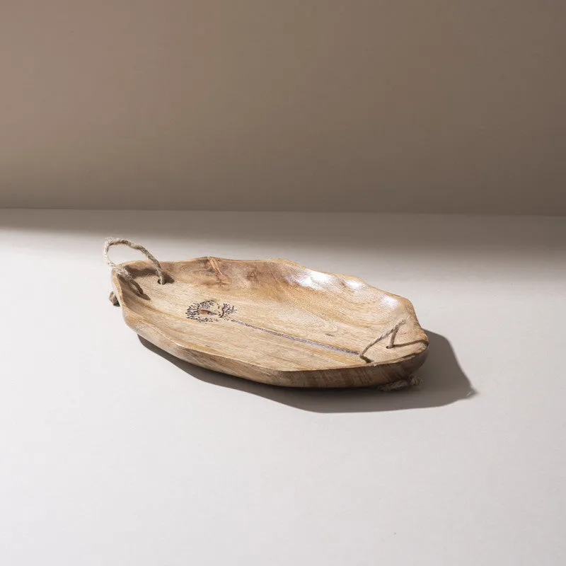Triven Handcrafted Mango Wood Platter media 1