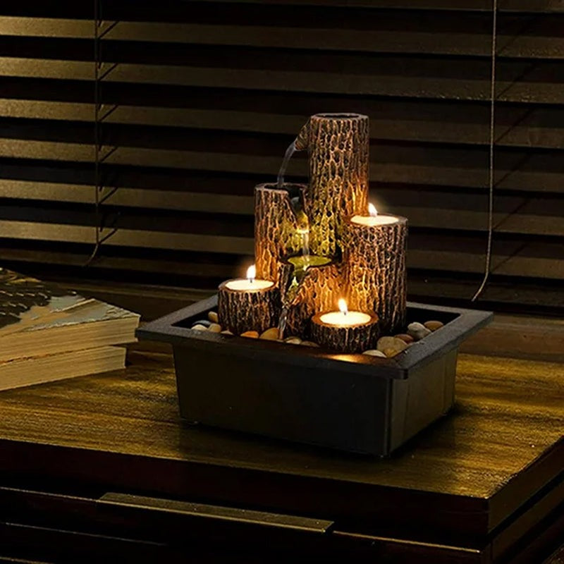 Timber Flow Table Top Fountain image 5