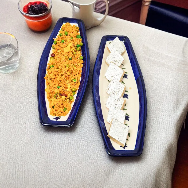Pebble Ceramic Platter - Set Of Two media 4