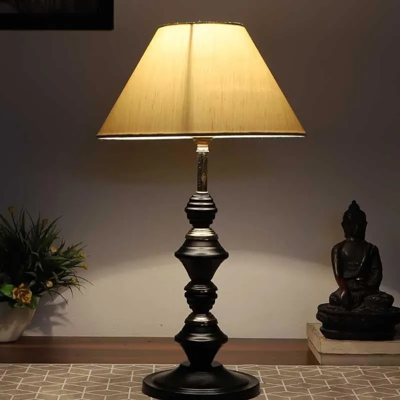 Kentiko Fabric Table Lamp - White,Brown media 3