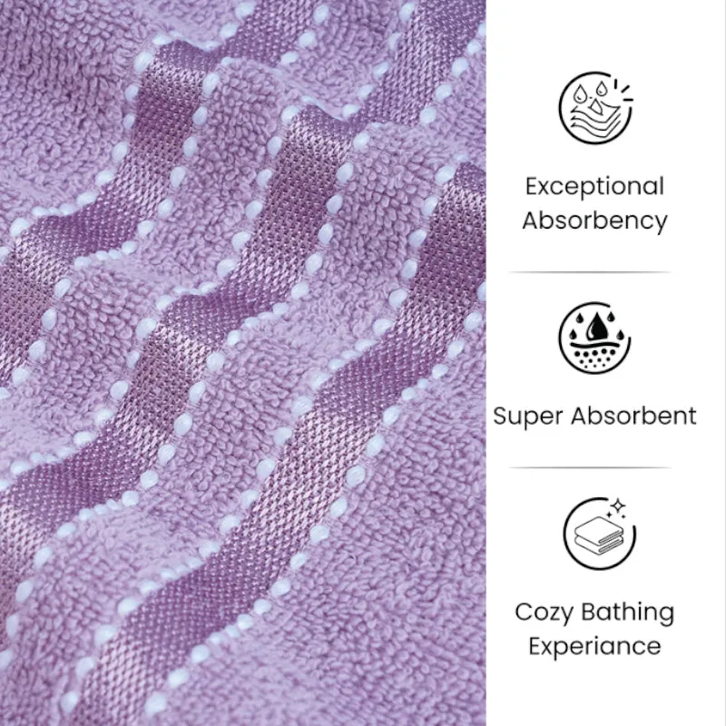 Micro Cotton LuxeDry Comfort Solid Bath Towel - Purple media 7