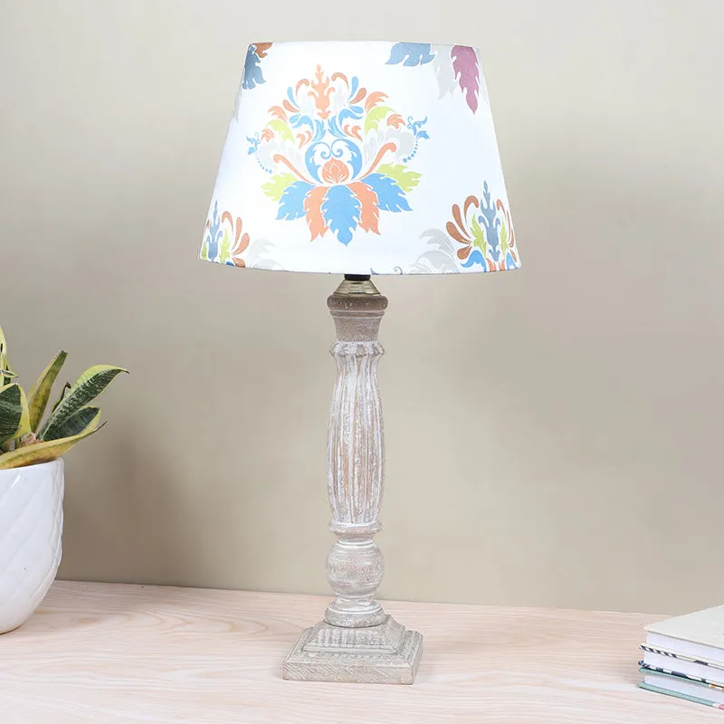 Nordlys Sif Printed Mango Wood Table Lamp - Multicolor media 2