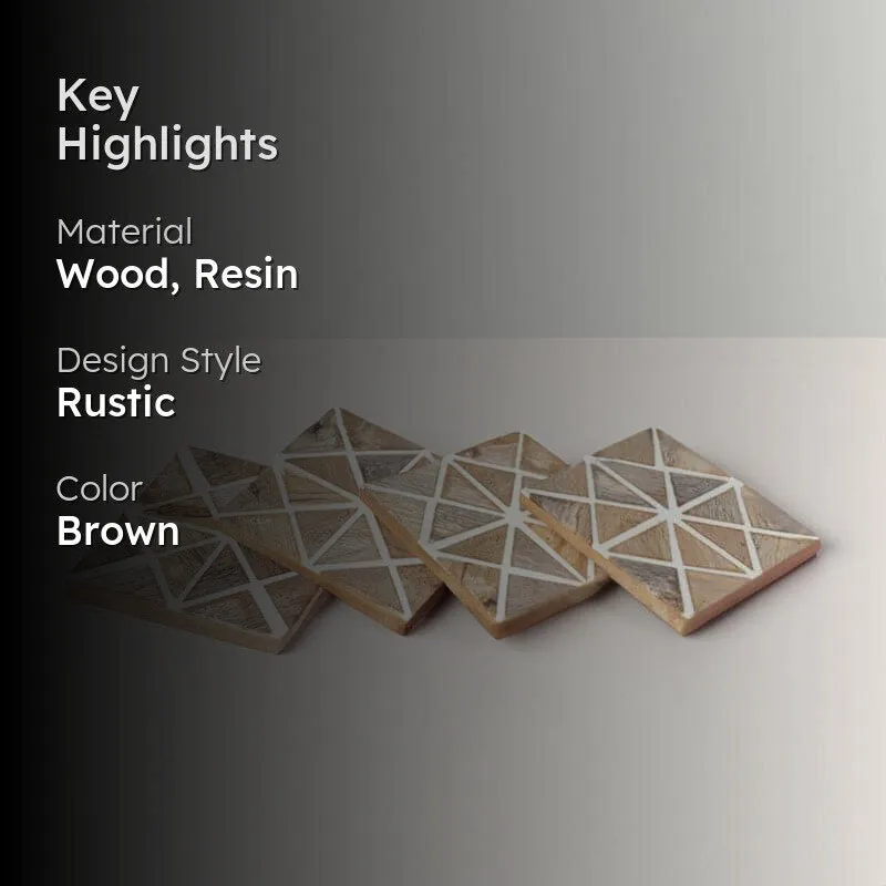 Boro Geometric Coaster - Set Of Four media 2