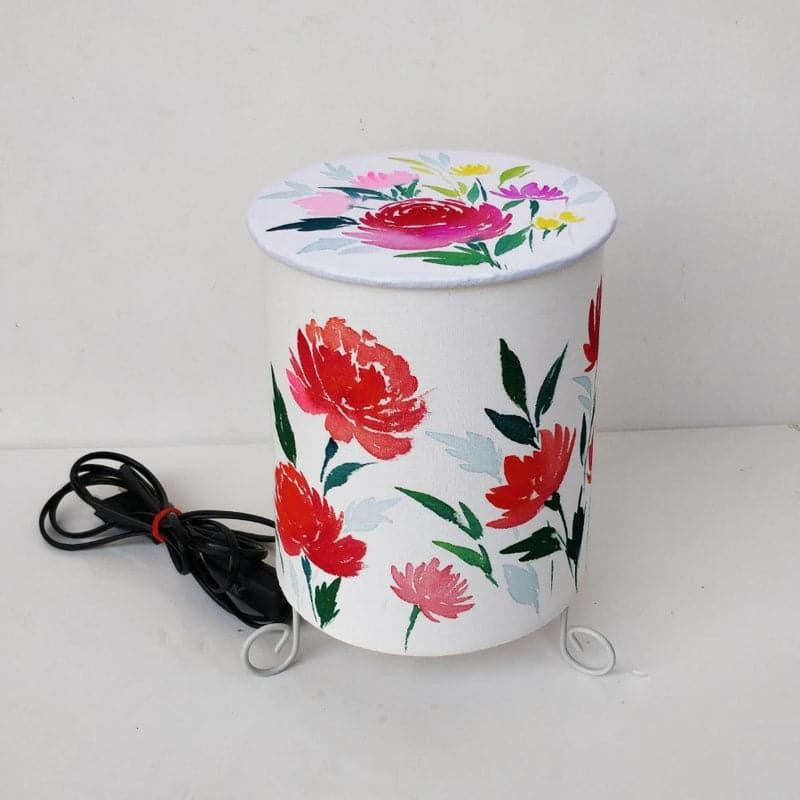 Drepo Flora Handpainted and Metal Fabric Table Lamp - Multicolor media 4