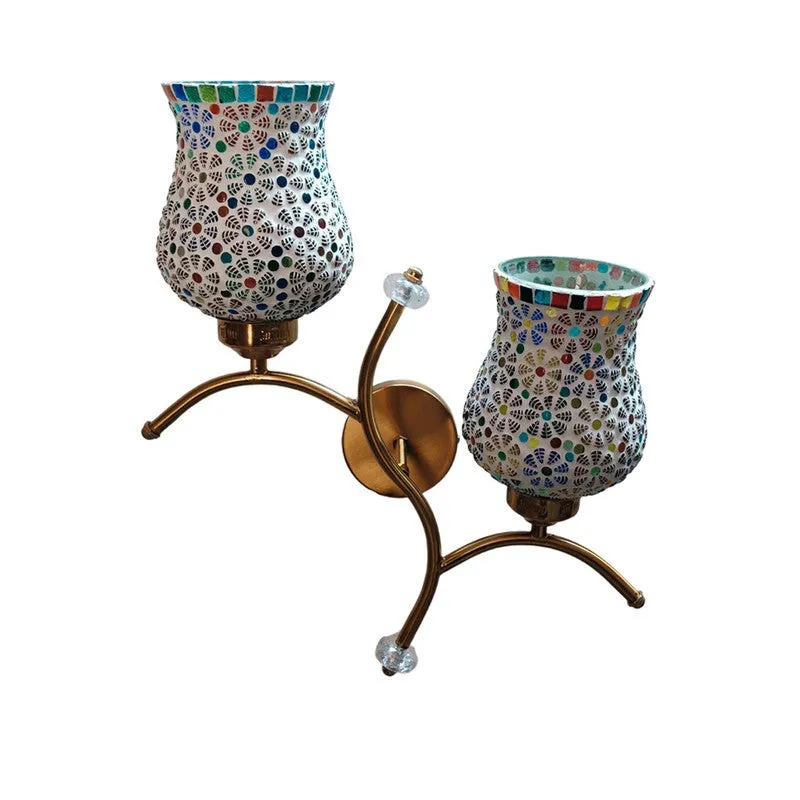 Glowvine Twin Glass Wall Lamp - Multicolor media 4