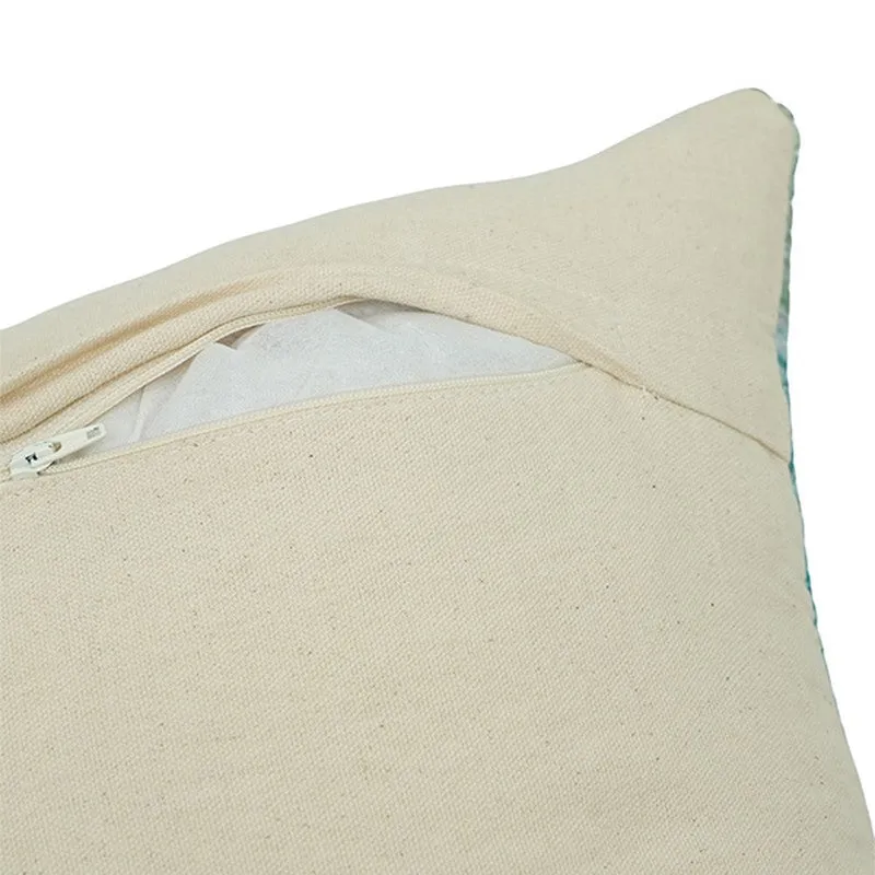 PetalPrism Cushion Cover (Sky Blue) - Set Of Three media 6