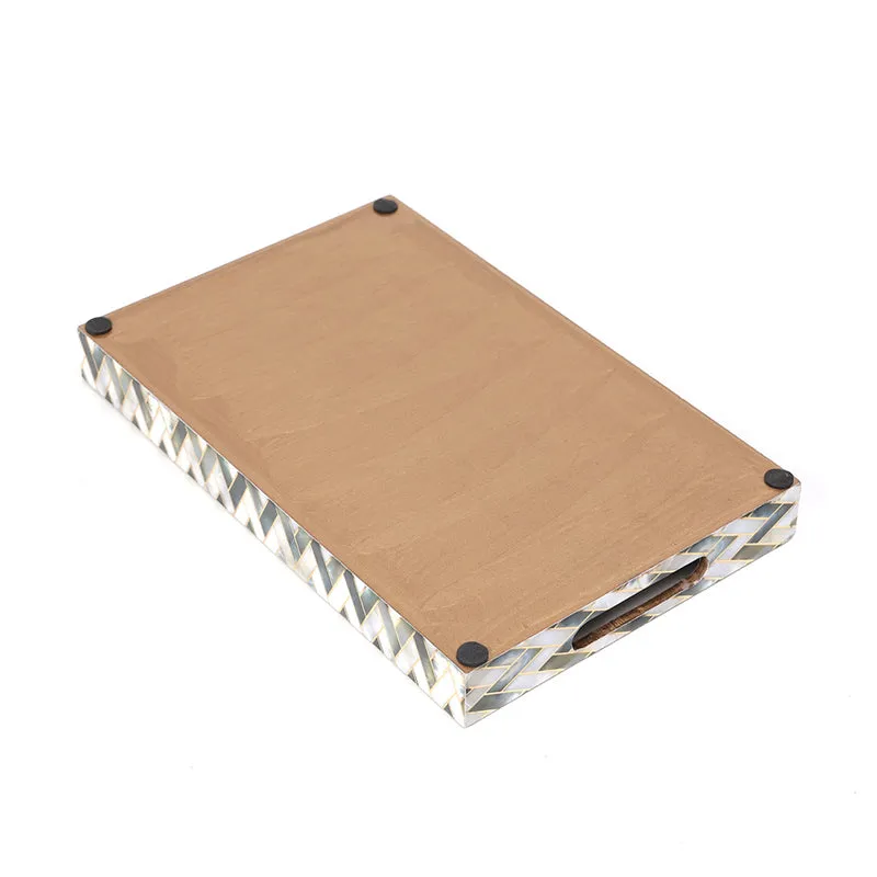 Stria Noir Enamel Coated Serving Tray media 7