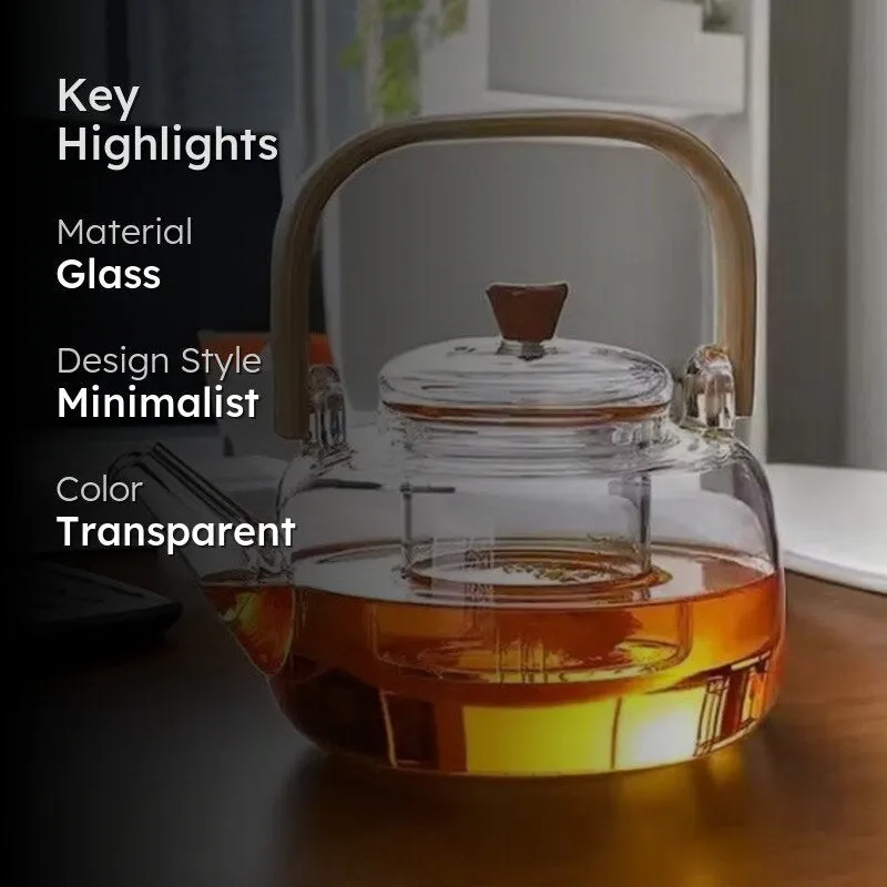 Thermica Borosilicate Glass Tea Pot with Infuser - 950 mL media 2