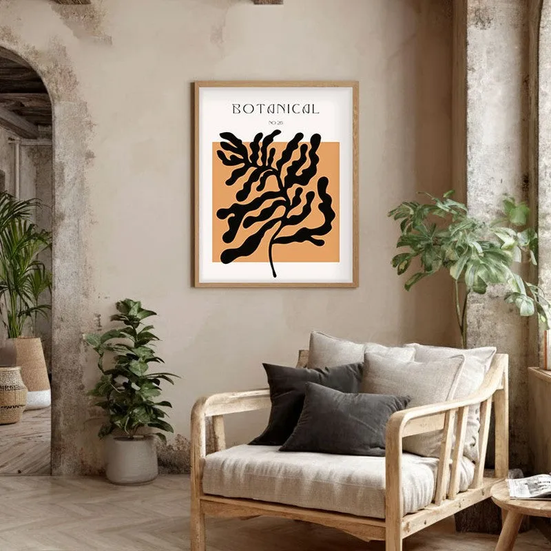 Living Rhythm Canvas Wall Painting With Brown Frame media 5