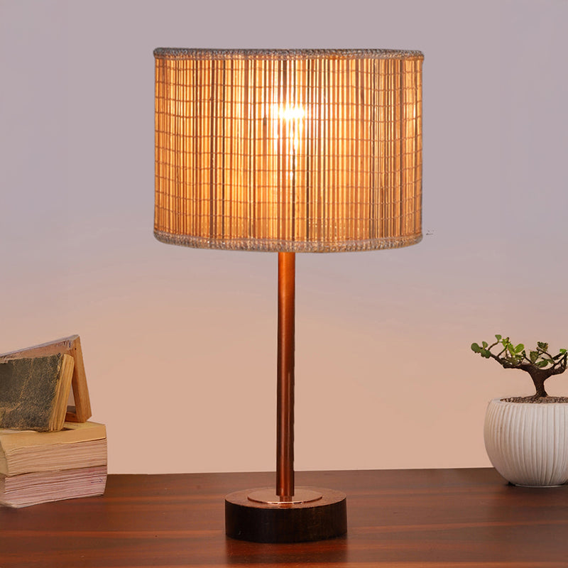 Bambou Rodin Wooden Table Lamp - Beige,Copper,Brown media 2