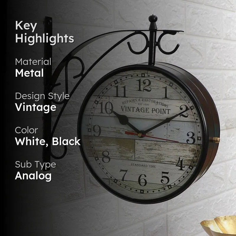 Abstract Double Sided Station Clock media 2