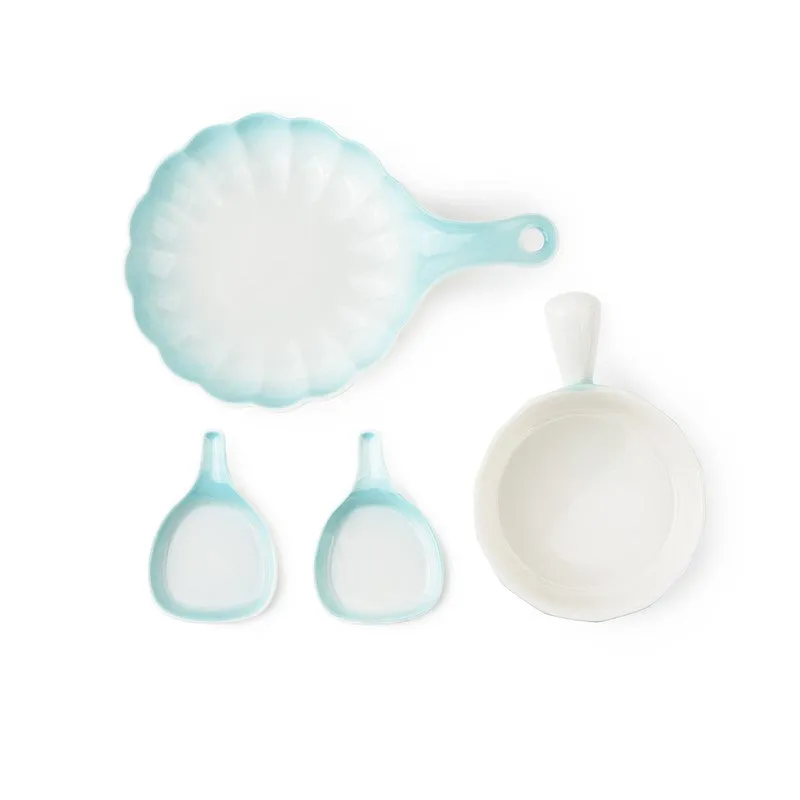 Signature Feast Porcelain Platter (Blue) - Four Piece Set - 4