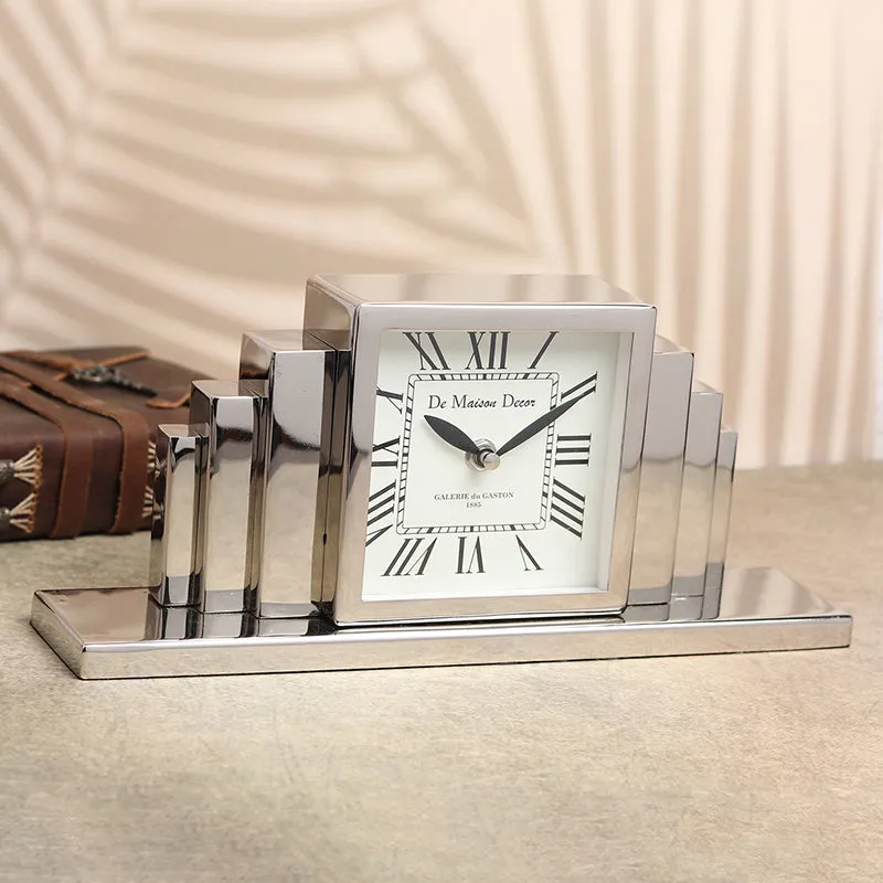 Grande Analog Table Clock - Silver media 1