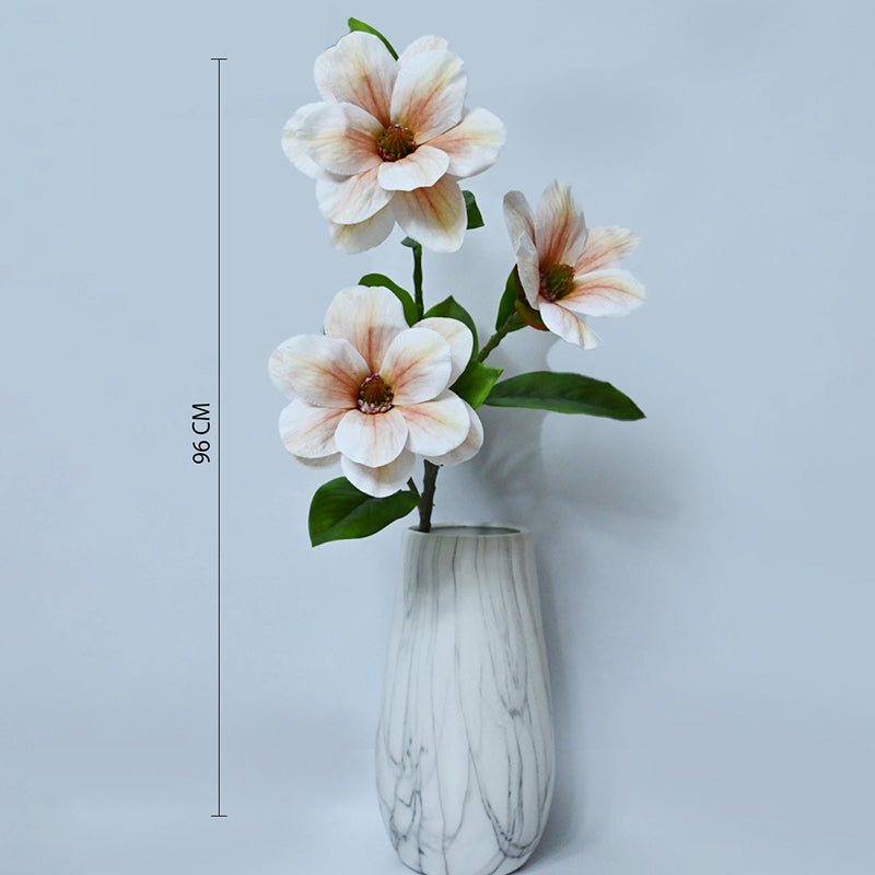Artificial Decorative Magnolia Flower Stick media 6