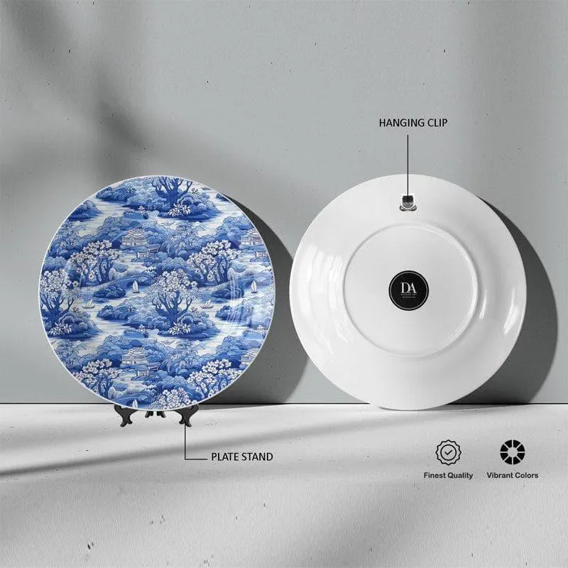 Chinese Blue Willow Wall Plate media 5