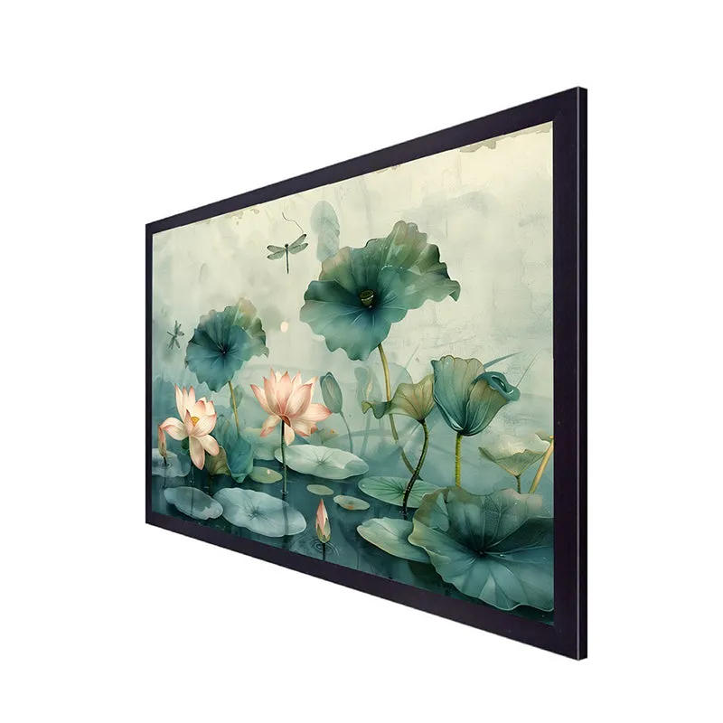 Lotus Vista Canvas Wall Painting media 8