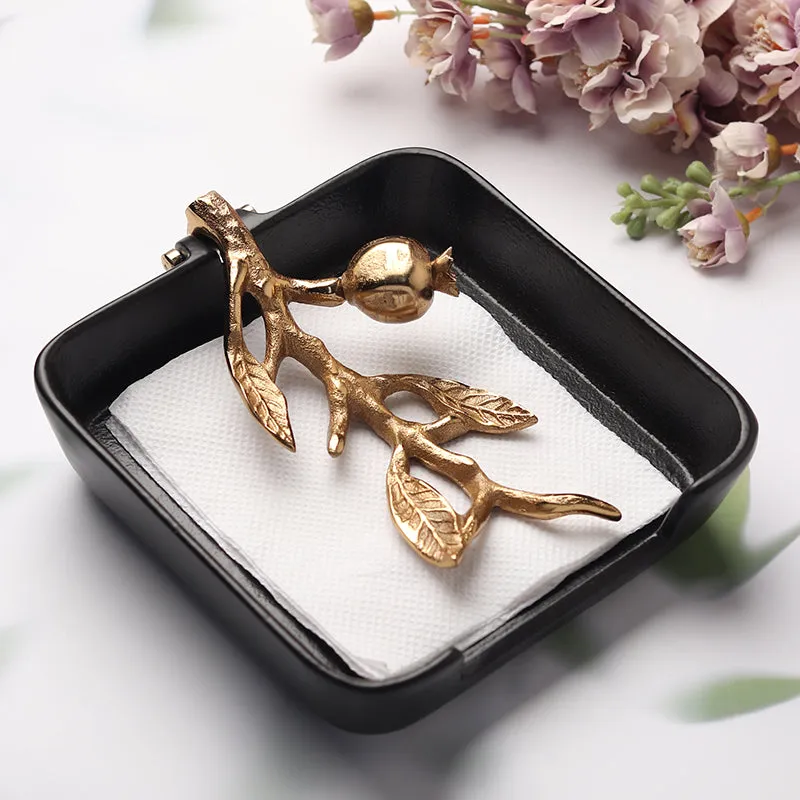 Riff Tissue Holder - Gold media 5