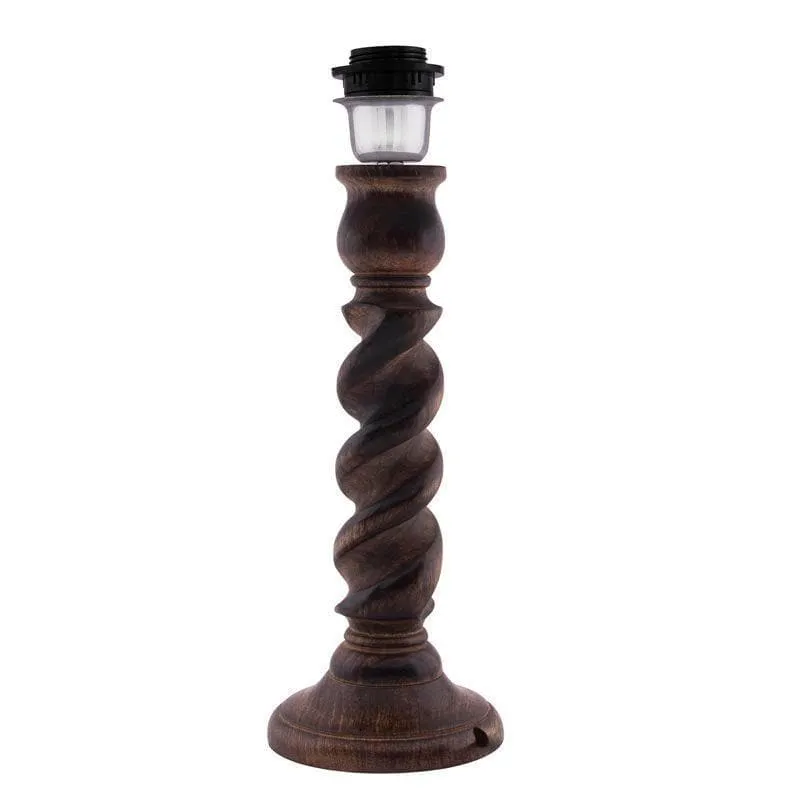 Aura Glimmer Fabric Table Lamp - Beige,Brown media 4