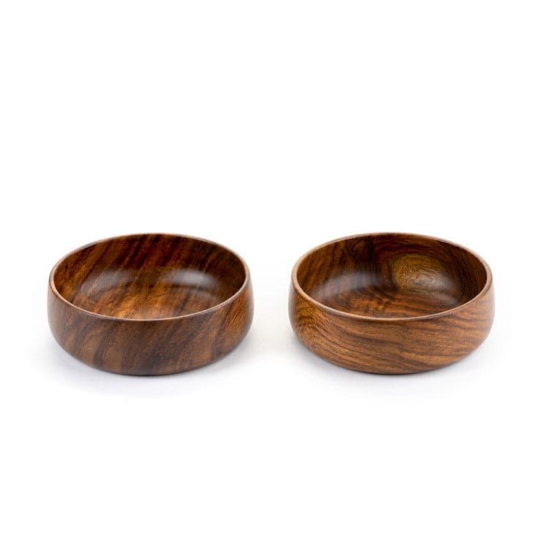 Vanya Wooden Serving Bowl (Small) - Set Of Two image 3