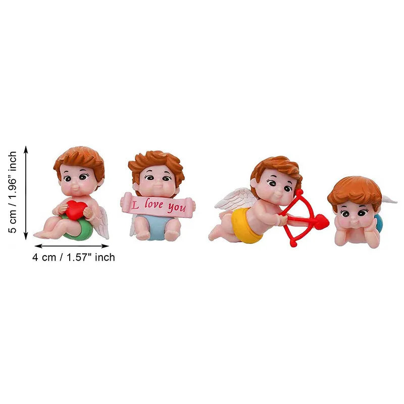 Cherubs Kiss Valentine's Showpiece - Set Of Four media 7