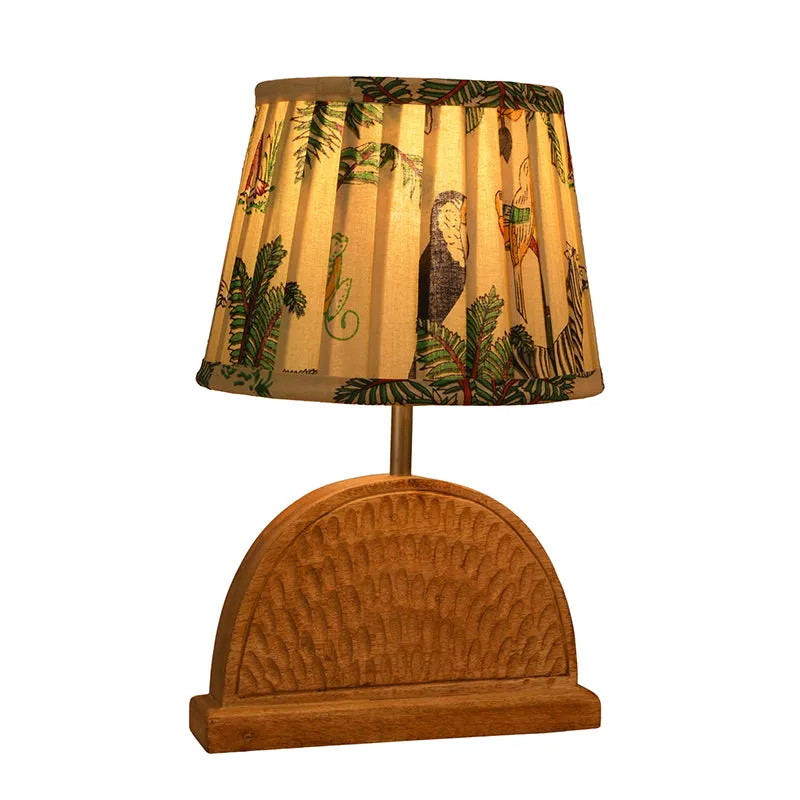 Half Carve Fauna Cotton Table Lamp - Multicolor media 3