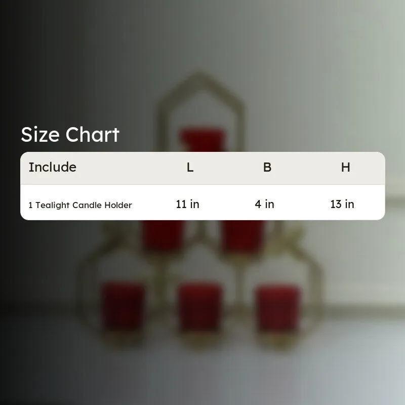 Kailan Pyramid Tealight Holder - Red media 4