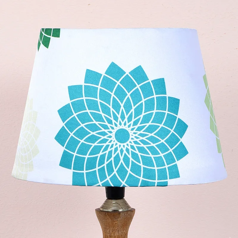 Akari Glyph Printed Mango Wood Table Lamp media 3