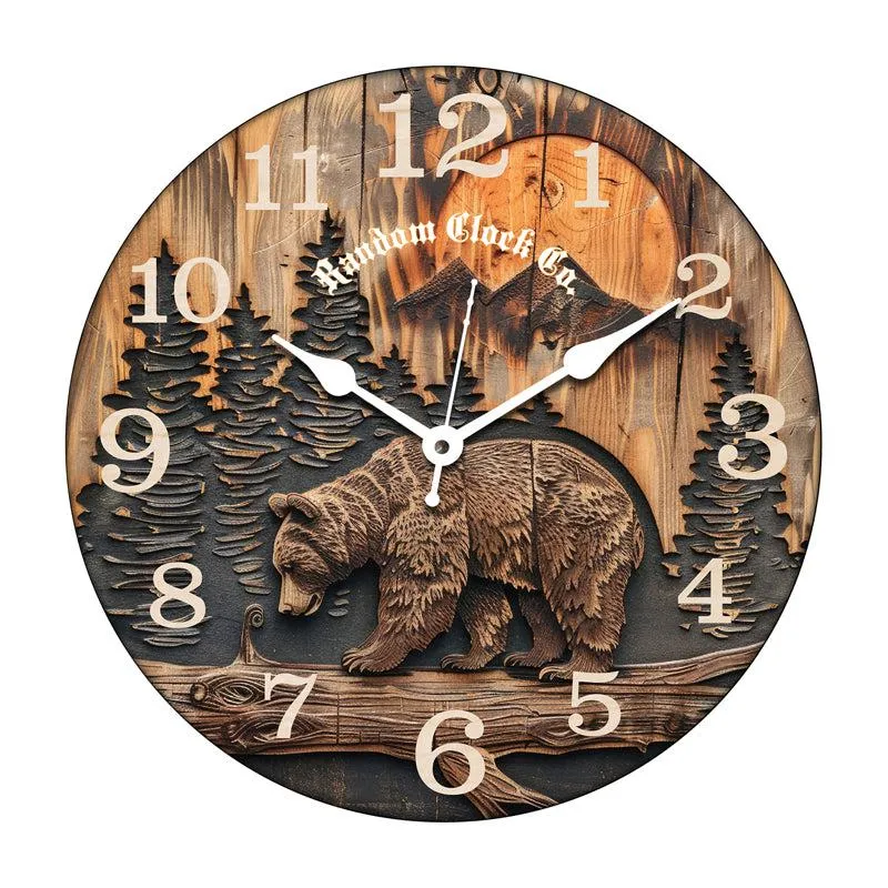 Tempo Aura Analog Wooden Wall Clock media 3