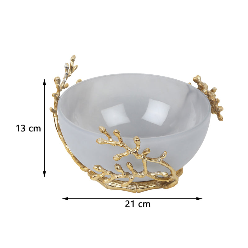 Roscoe Branched Accent Bowl - Grey media 6