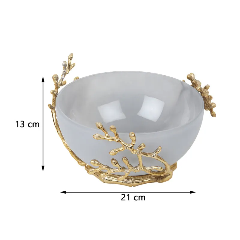 Roscoe Branched Accent Bowl - Grey media 6