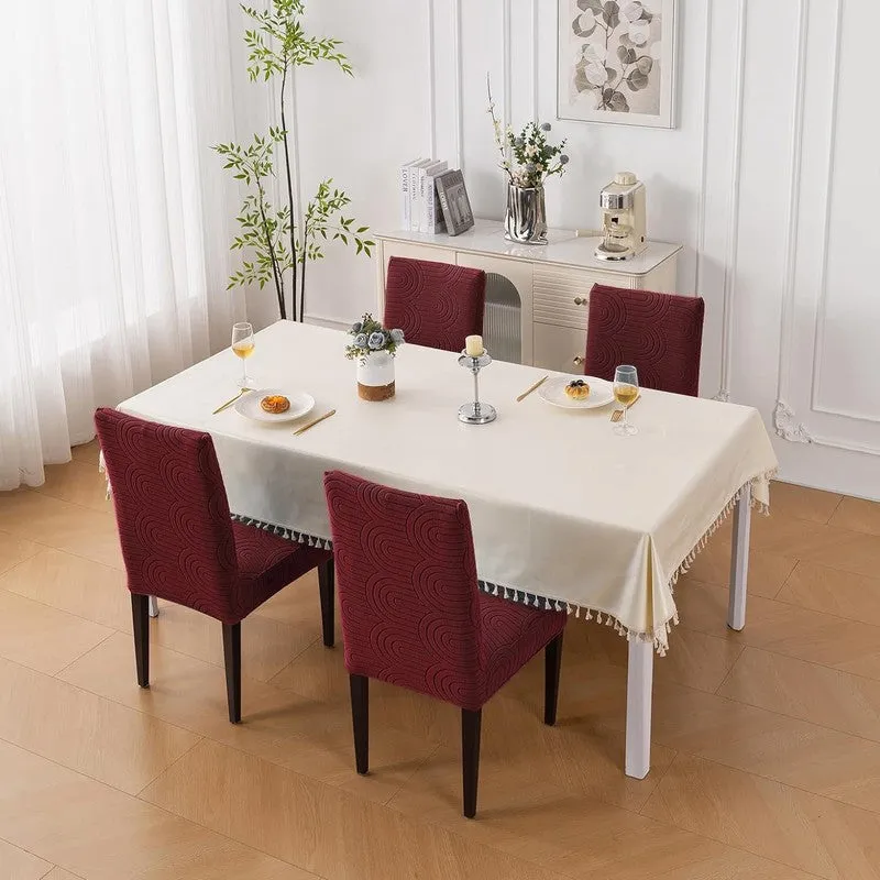 Nexo Fit Chair Cover (Maroon) - Set Of Four media 3
