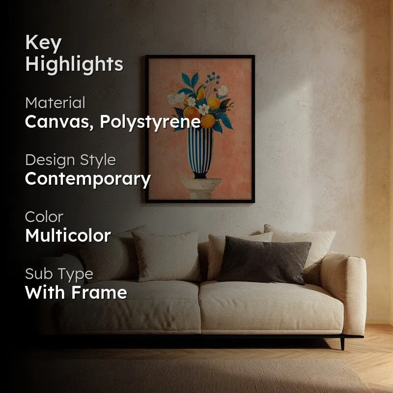 Aurelia Canvas Wall Painting With Black Frame media 2