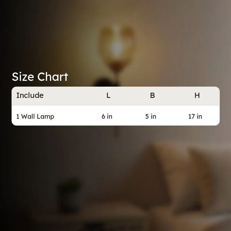 Golden Amber Glass Wall Lamp media 10