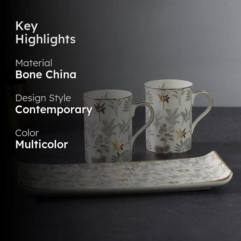 India Circus Crystal Bone China Coffee Mug (290 mL Each) - Three Piece Set media 2