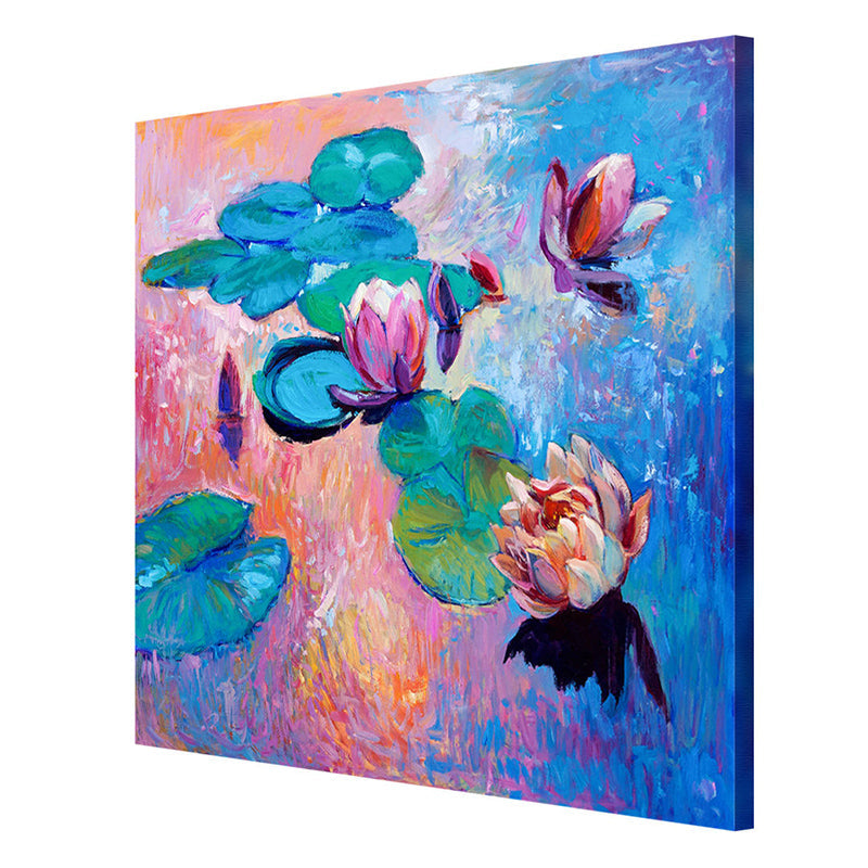 Lily Pond Wall Painting media 6