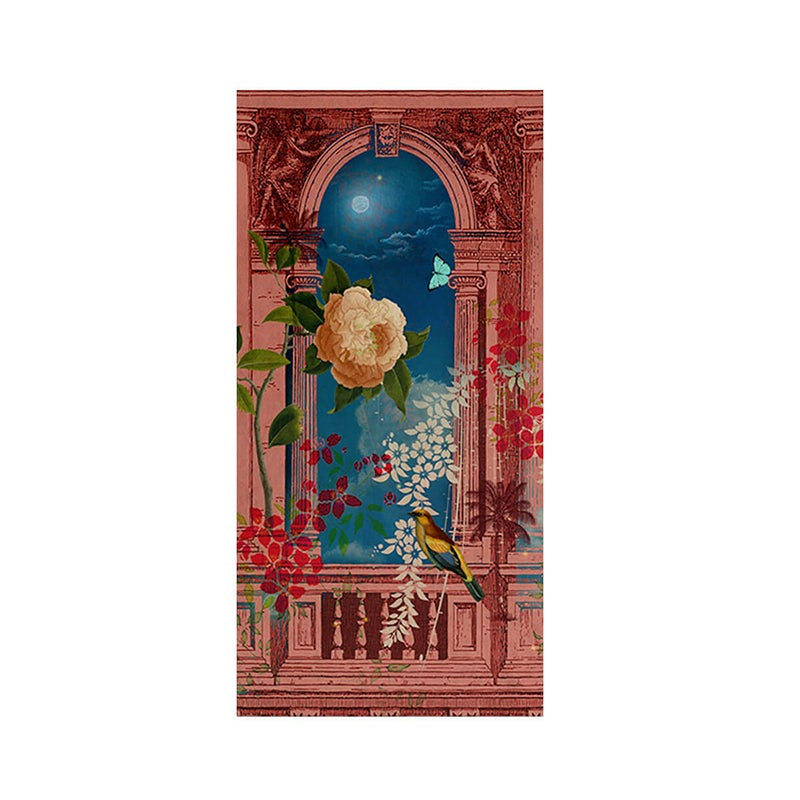 India Circus Moonlit Jharokha Canvas Wall Art - Set Of Three media 5