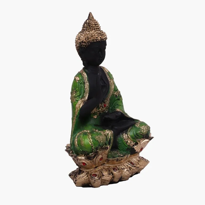 Celestial Calm Buddha Polyresin Idol (15 inch) media 3