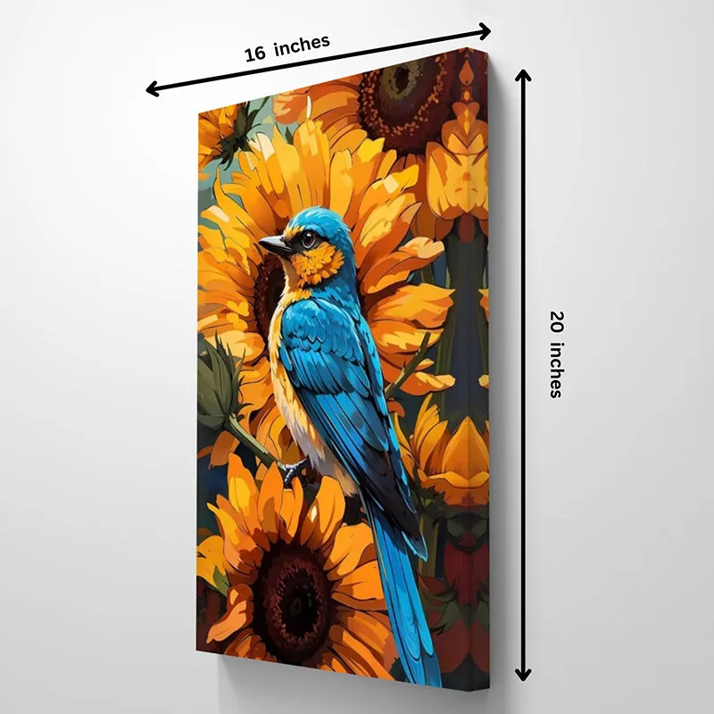 Petals & Wings Wall Painting media 5