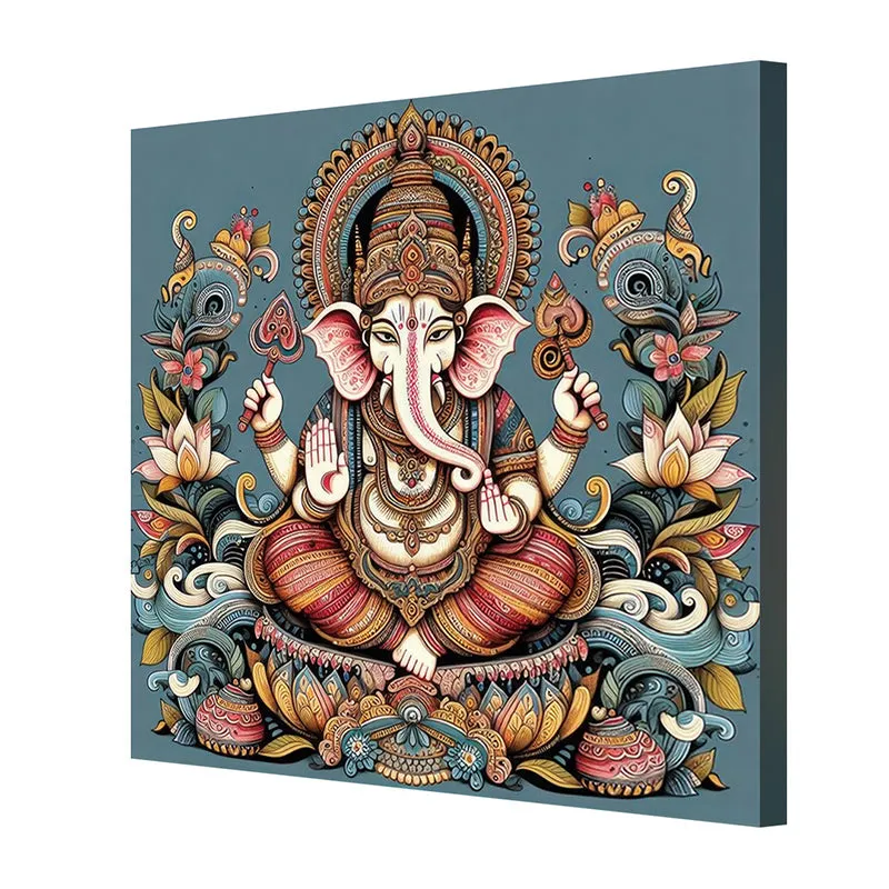 Alankara Ganesha Wall Painting media 6