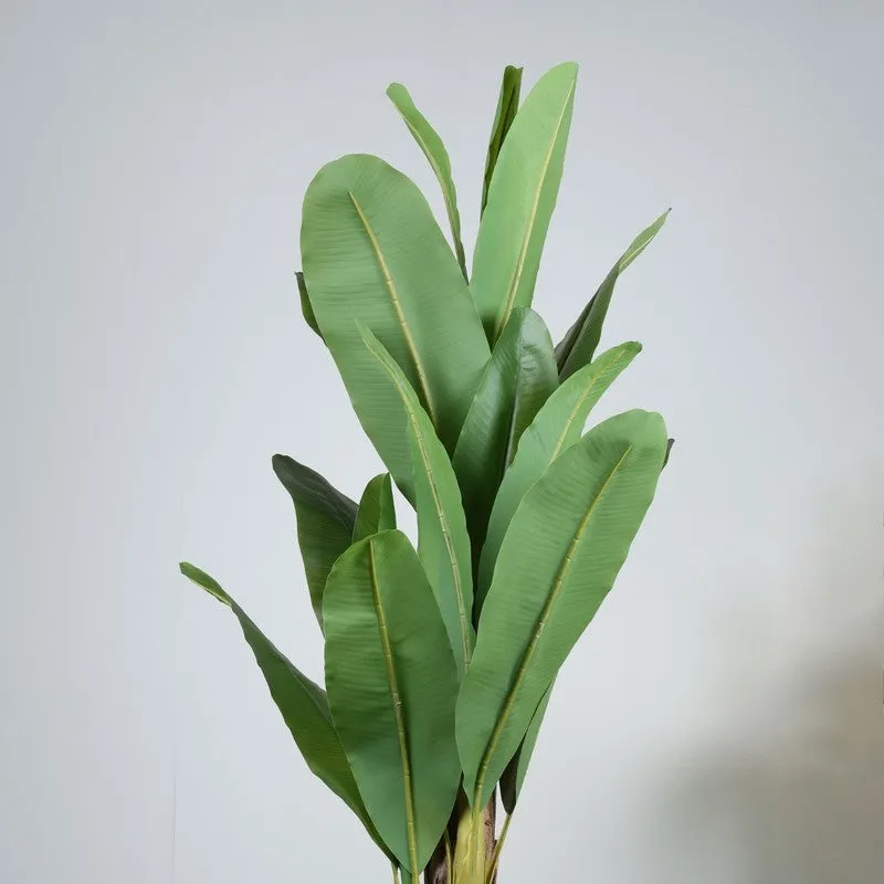 Artificial Banana Plant With Black Fiber Pot - 4.9 Feet media 5