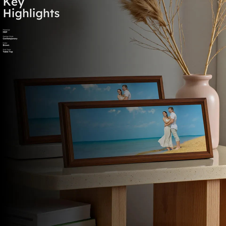 PanoCapture MDF PhotoFrame (Brown) - Set Of Two media 2