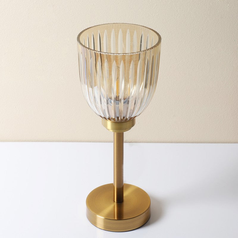 Mirelia Elegant Mild Steel Table Lamp - Gold,Transparent media 5