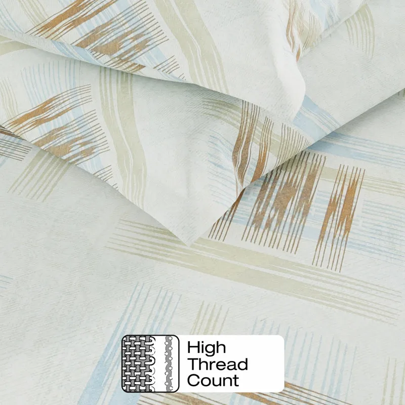 Serina Cotton Bedsheet (Khaki) - 144 TC media 6
