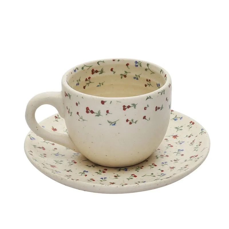 Petalbud Stoneware Tea Pot Set - Fifteen Piece Set media 6