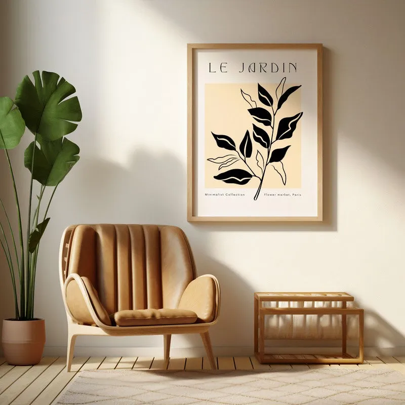 Foliage Canvas Wall Painting With Brown Frame media 6