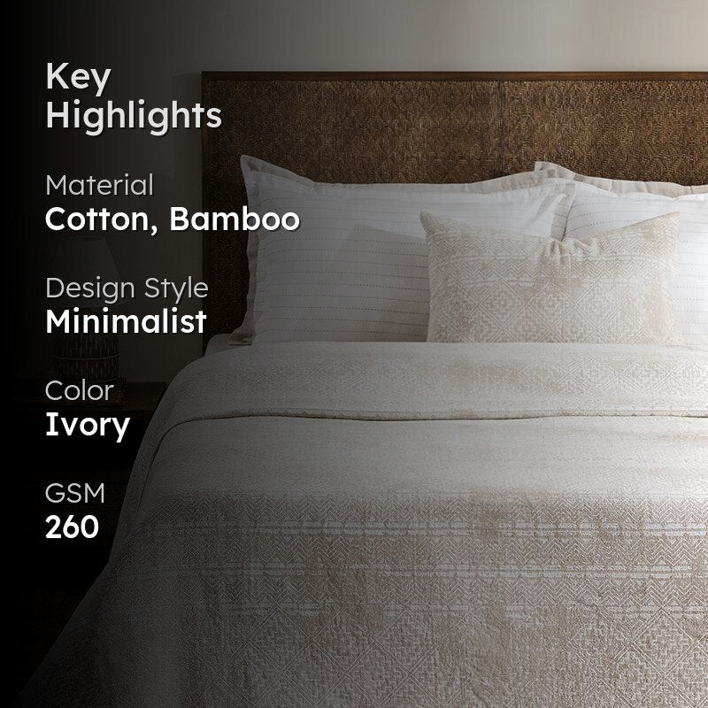 Nordic Calm Bed Cover - Beige media 2