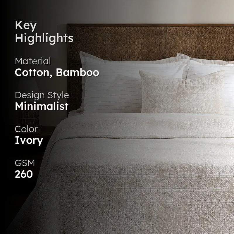 Nordic Calm Bed Cover - Beige media 2