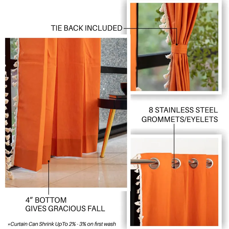 Urban Space Kanya Curtain - Orange media 5